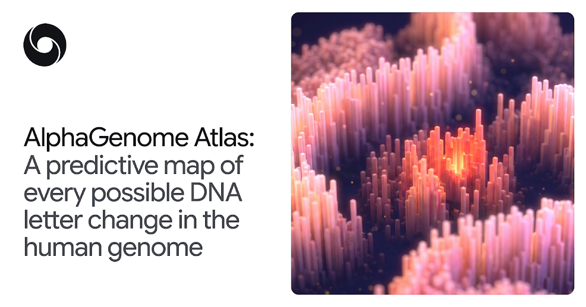 DeepMind发布AlphaGenome Atlas：一张预演人类90亿种DNA变异的1PB图谱