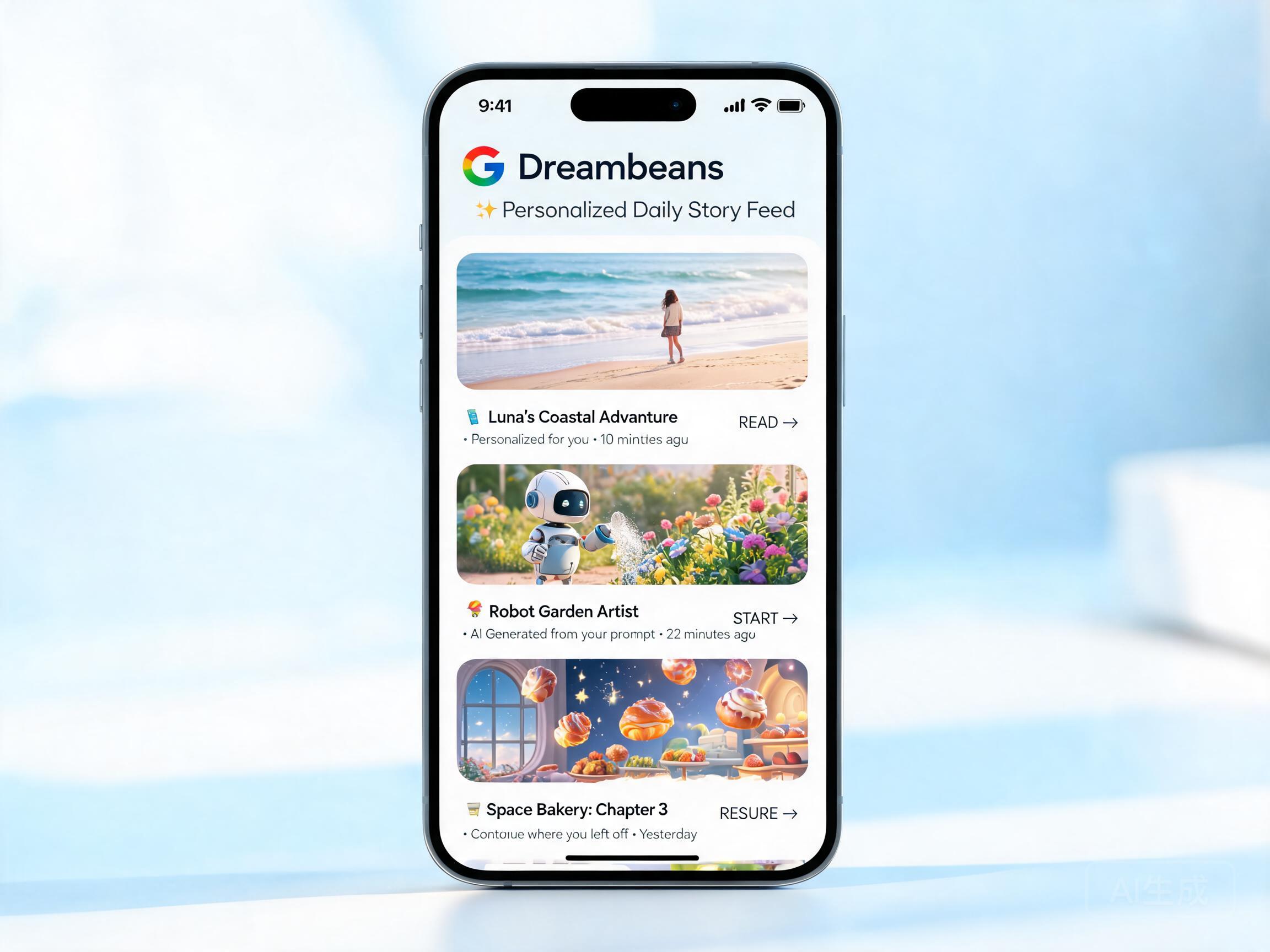 Google Dreambeans 免费开放：AI 每天给你生成专属"今日故事