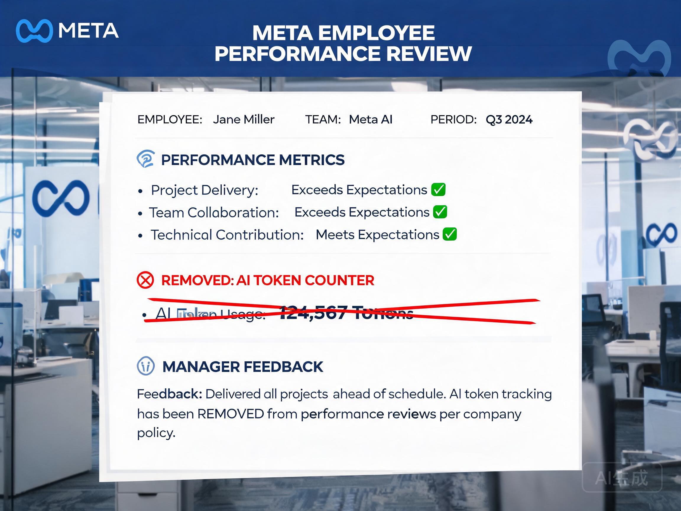 Meta 在"Token 刷分"闹剧后改变员工考核：不再用 AI 使用量衡量绩效